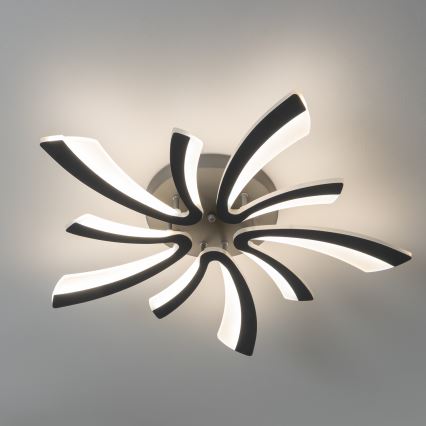 Brilagi - Dimbare LED bevestigde hanglamp TWIST LED/55W/230V 3000-6500K antraciet + afstandsbediening