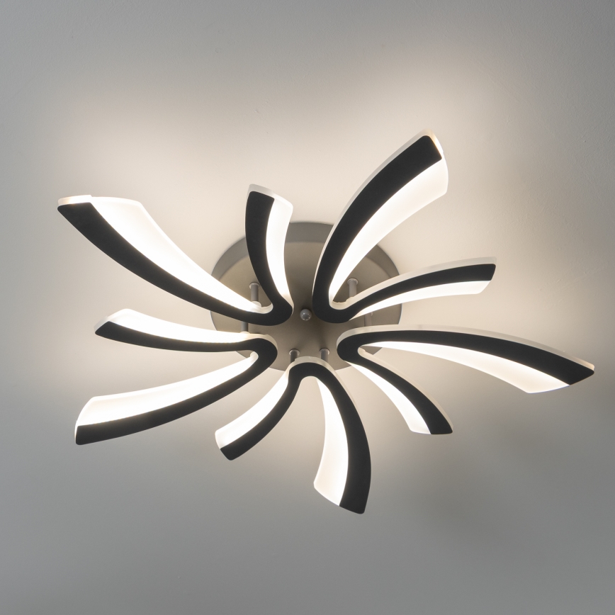 Brilagi - Dimbare LED bevestigde hanglamp TWIST LED/55W/230V 3000-6500K antraciet + afstandsbediening