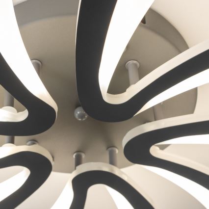 Brilagi - Dimbare LED bevestigde hanglamp TWIST LED/55W/230V 3000-6500K antraciet + afstandsbediening