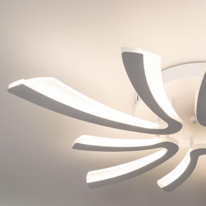 Brilagi - Dimbare LED bevestigde hanglamp TWIST LED/55W/230V 3000-6500K wit + afstandsbediening