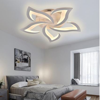 Brilagi - Dimbare LED bevestigde hanglamp TWIST LED/55W/230V 3000-6500K wit + afstandsbediening
