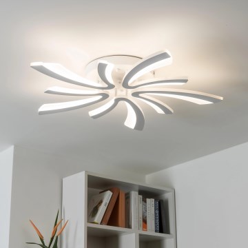 Brilagi - Dimbare LED bevestigde hanglamp TWIST LED/55W/230V 3000-6500K wit + afstandsbediening