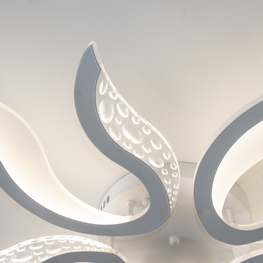 Brilagi - Dimbare LED bevestigde hanglamp TWIST LED/65W/230V 3000-6500K wit + afstandsbediening