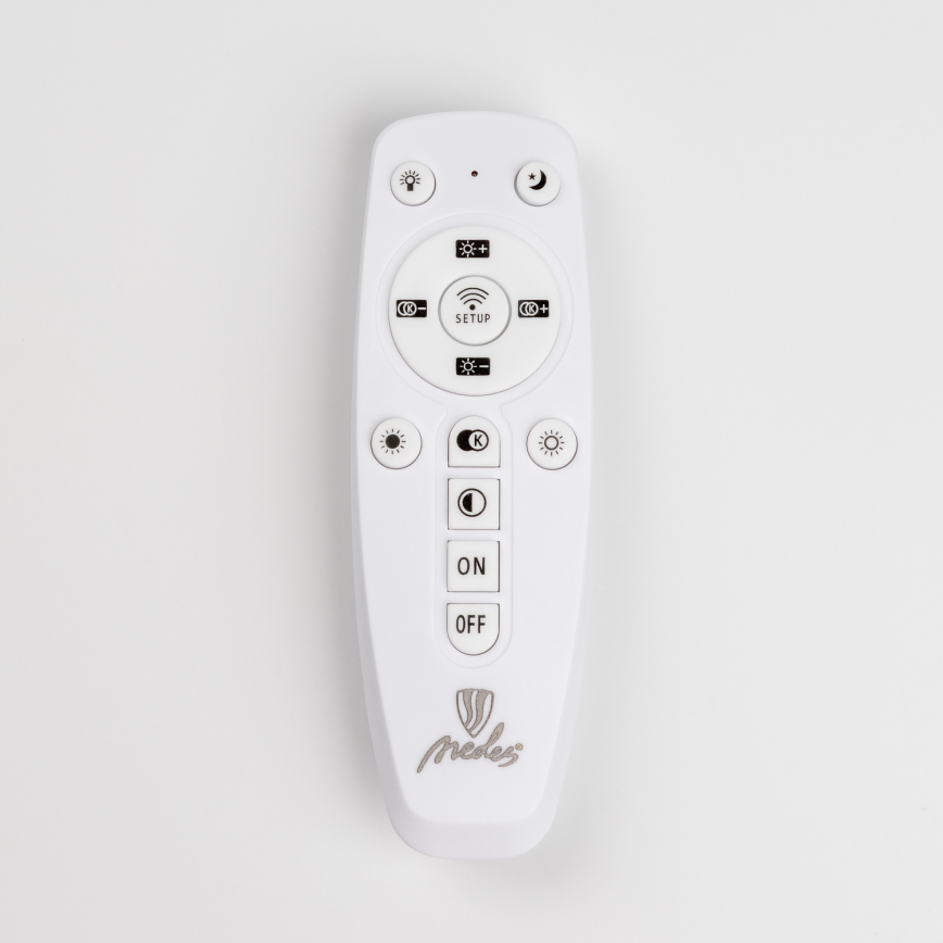 Brilagi - Dimbare LED bevestigde hanglamp TWIST LED/65W/230V 3000-6500K wit + afstandsbediening