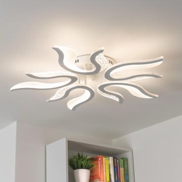 Brilagi - Dimbare LED bevestigde hanglamp TWIST LED/65W/230V 3000-6500K wit + afstandsbediening