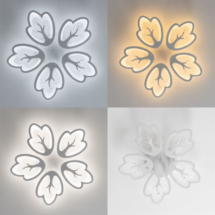 Brilagi - Dimbare LED bevestigde hanglamp TWIST LED/80W/230V 3000-6500K wit + afstandsbediening