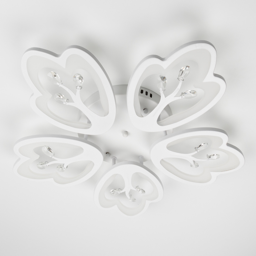 Brilagi - Dimbare LED bevestigde hanglamp TWIST LED/80W/230V 3000-6500K wit + afstandsbediening