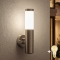 BRILAGI - dimbare LED-buitenmuurlamp ELIA 1xE27/6W/230V 2700-6500K IP44 Wi-Fi mat chroom