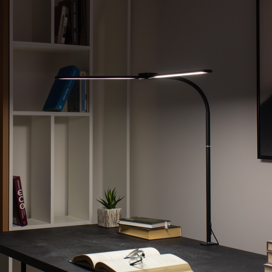 Brilagi - Dimbare LED-bureaulamp met USB VARIO LED/14W/5V 3000-6000K zwart