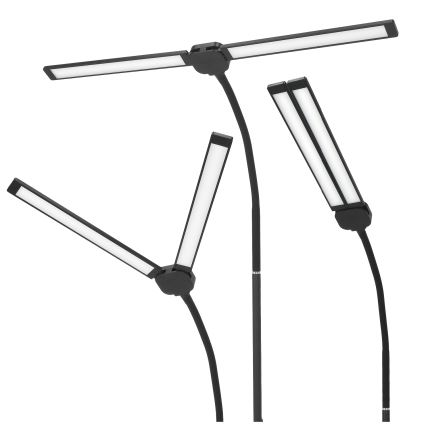 Brilagi - Dimbare LED-bureaulamp met USB VARIO LED/14W/5V 3000-6000K zwart