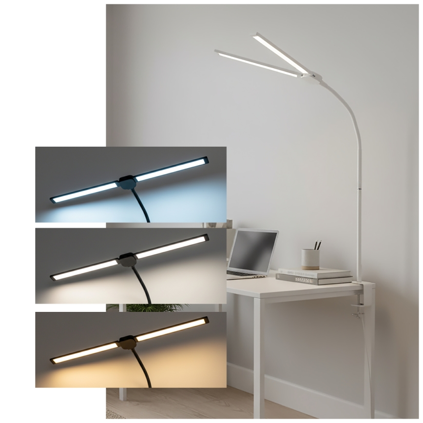 Brilagi - dimbare LED-bureaulamp USB VARIO LED/14W/5V 3000-6000K wit