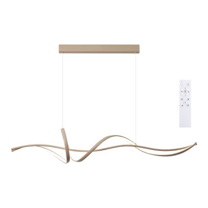 Brilagi - LED-dimbare pendellamp aan kabel SIGNATURE LED/55W/230V 3000-6000K 120x23 cm beige + afstandsbediening