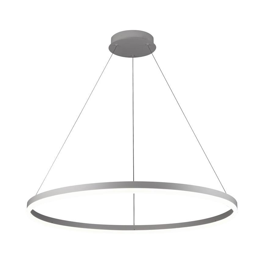 Brilagi - Dimbare LED hanglamp aan een koord CIRCLE LED/55W/230V 3000-6500K zilver + afstandsbediening