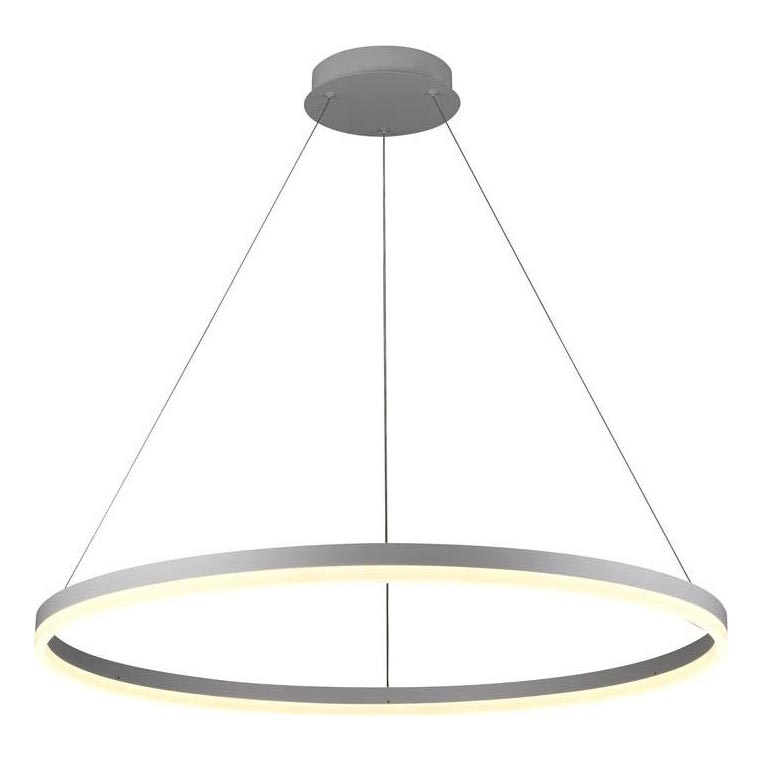 Brilagi - Dimbare LED hanglamp aan een koord CIRCLE LED/55W/230V 3000-6500K zilver + afstandsbediening
