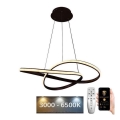 BRILAGI - Dimbare LED hanglamp aan een koord COSMOWAVE LED/70W/230V 3000-6500K bruin + afstandsbediening