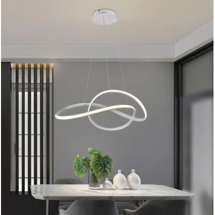 Brilagi - Dimbare LED hanglamp aan een koord COSMOWAVE LED/70W/230V 3000-6500K wit + afstandsbediening