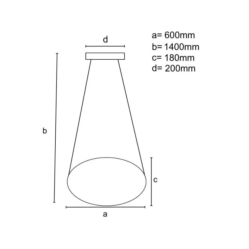 Brilagi - Dimbare LED hanglamp aan een koord COSMOWAVE LED/70W/230V 3000-6500K wit + afstandsbediening