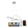 Brilagi - Dimbare LED hanglamp aan een koord COSMOWAVE LED/70W/230V 3000-6500K zilver + afstandsbediening
