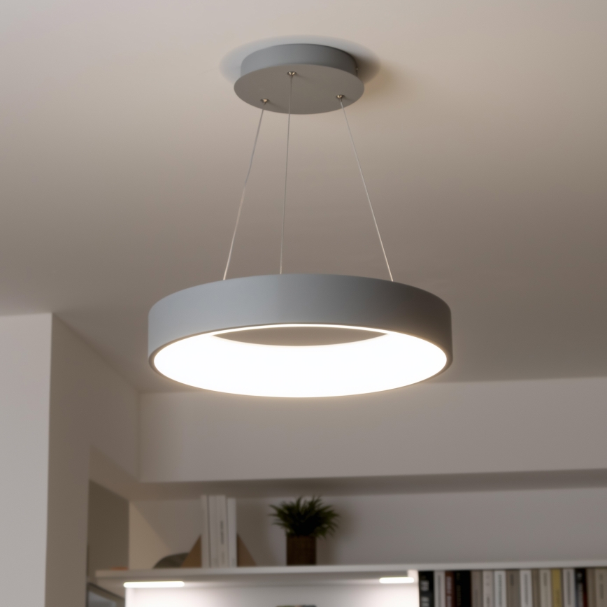 Brilagi - Dimbare LED Hanglamp aan een koord FALCON LED/40W/230V 3000-6500K grijs + afstandsbediening