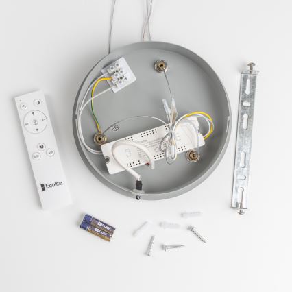 Brilagi - Dimbare LED Hanglamp aan een koord FALCON LED/40W/230V 3000-6500K grijs + afstandsbediening