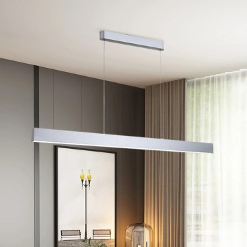 Brilagi - Dimbare LED hanglamp aan een koord SLEEKLINE SMART LED/40W/230V 3000-6000K Wi-Fi Tuya zilver + afstandsbediening