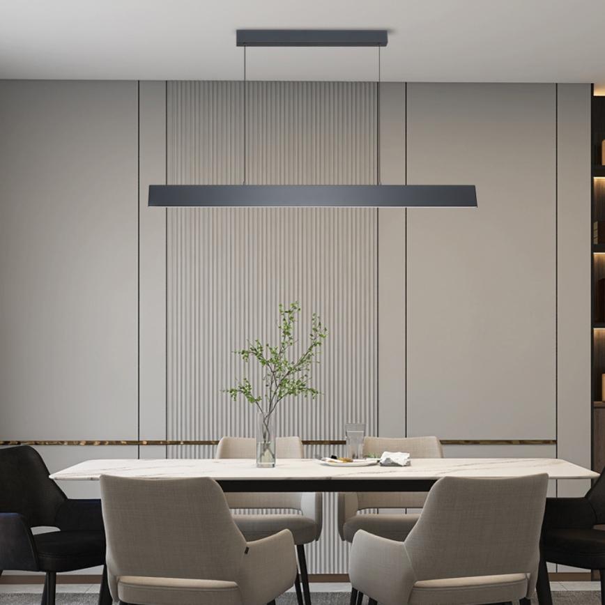 Brilagi - Dimbare LED hanglamp aan een koord SLIMLINE LED/40W/230V 3000-6000K antraciet + afstandsbediening