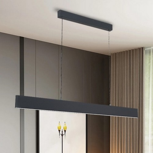 Brilagi - Dimbare LED hanglamp aan een koord SLIMLINE LED/40W/230V 3000-6000K antraciet + afstandsbediening