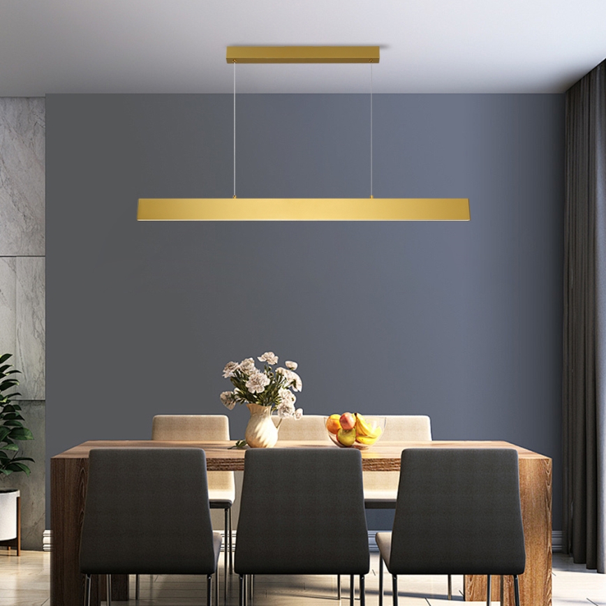 Brilagi - Dimbare LED hanglamp aan een koord SLIMLINE LED/40W/230V 3000-6000K goud + afstandsbediening