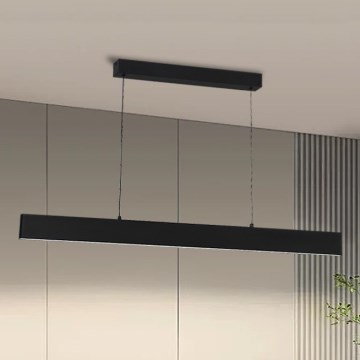 Brilagi - Dimbare LED hanglamp aan een koord SLIMLINE LED/40W/230V 3000-6000K zwart + afstandsbediening