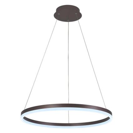 Brilagi - Dimbare LED-hanglamp aan kabel CIRCLE LED/42W/230V 3000-6500K Ø 60 cm bruin + afstandsbediening