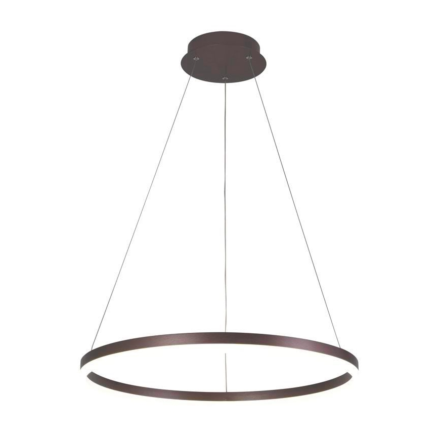 Brilagi - Dimbare LED-hanglamp aan kabel CIRCLE LED/42W/230V 3000-6500K Ø 60 cm bruin + afstandsbediening