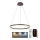 Brilagi - Dimbare LED-hanglamp aan kabel CIRCLE LED/42W/230V 3000-6500K Ø 60 cm bruin + afstandsbediening
