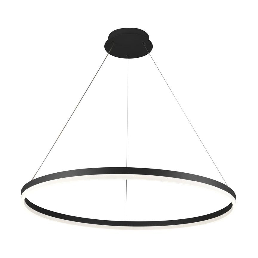 Brilagi - dimbare LED-pendellamp met kabel CIRCLE LED/55W/230V 3000-6500K Ø 80 cm zwart + afstandsbediening