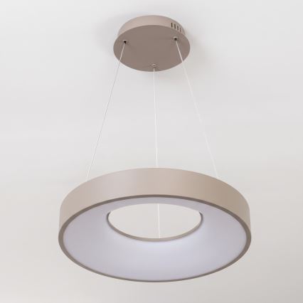 BRILAGI - Dimbare LED-hanglamp aan kabel FALCON II LED/67W/230V 3000-6500K Ø 40 cm beige + afstandsbediening