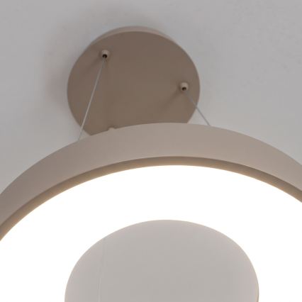 BRILAGI - Dimbare LED-hanglamp aan kabel FALCON II LED/67W/230V 3000-6500K Ø 40 cm beige + afstandsbediening