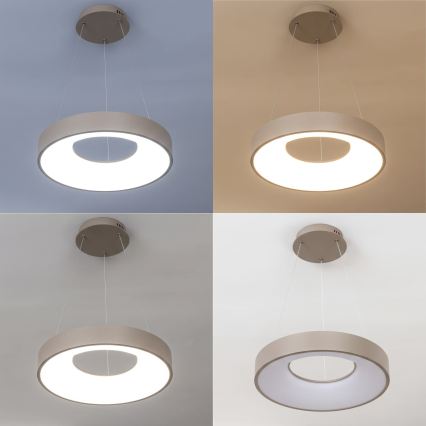BRILAGI - Dimbare LED-hanglamp aan kabel FALCON II LED/67W/230V 3000-6500K Ø 40 cm beige + afstandsbediening