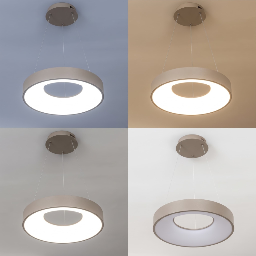 BRILAGI - Dimbare LED-hanglamp aan kabel FALCON II LED/67W/230V 3000-6500K Ø 40 cm beige + afstandsbediening