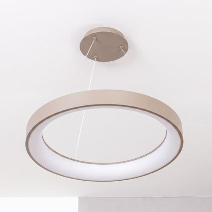BRILAGI - dimbare LED-hanglamp aan kabel FALCON II LED/99W/230V 3000-6500K Ø 60 cm beige + afstandsbediening