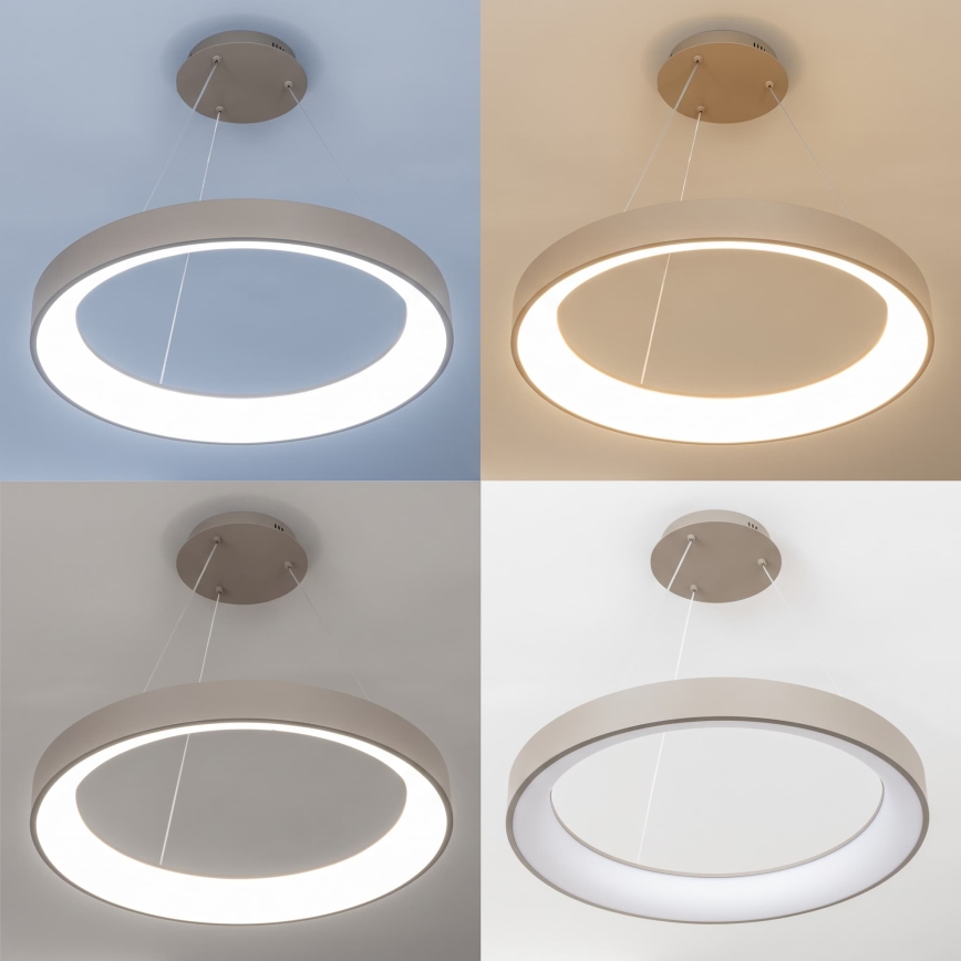 BRILAGI - dimbare LED-hanglamp aan kabel FALCON II LED/99W/230V 3000-6500K Ø 60 cm beige + afstandsbediening