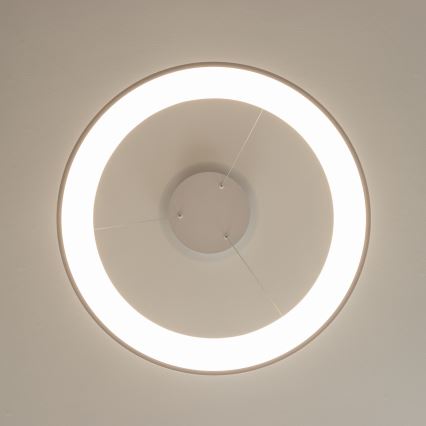 Brilagi - Dimbare LED-pendellamp aan kabel FALCON II LED/99W/230V 3000-6500K Ø 60 cm wit + afstandsbediening