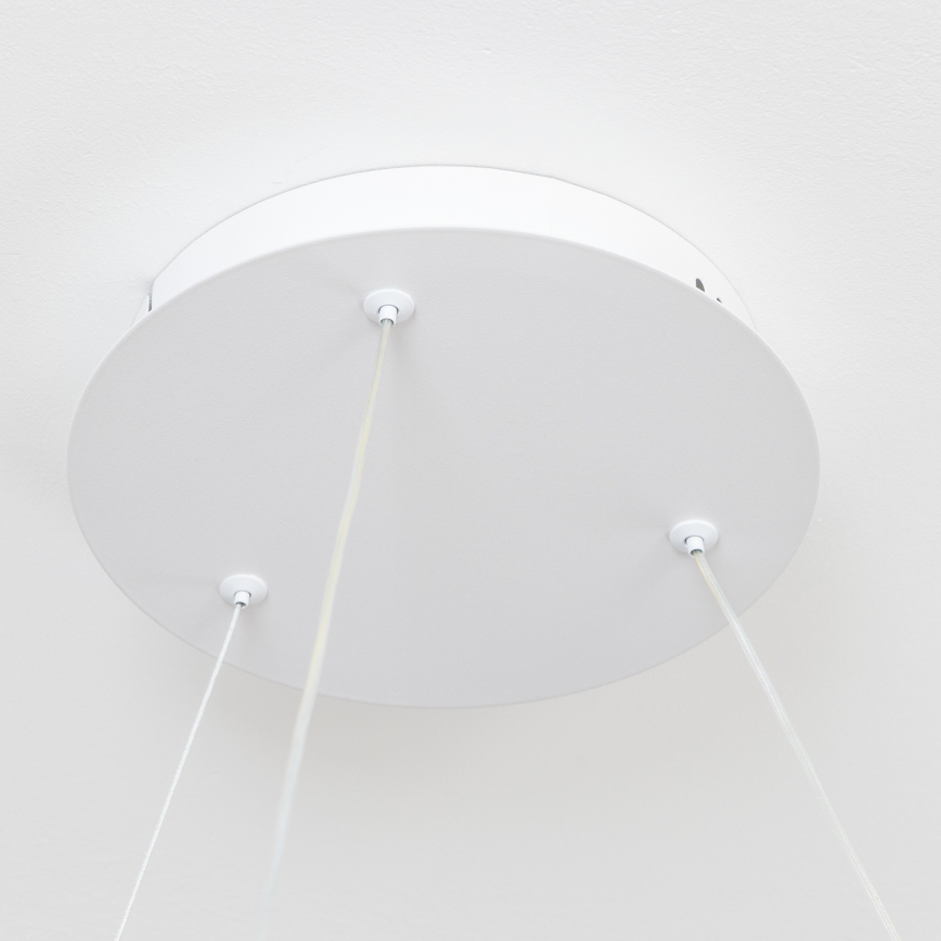 Brilagi - Dimbare LED-pendellamp aan kabel FALCON II LED/99W/230V 3000-6500K Ø 60 cm wit + afstandsbediening