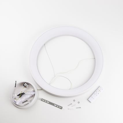 Brilagi - Dimbare LED-pendellamp aan kabel FALCON II LED/99W/230V 3000-6500K Ø 60 cm wit + afstandsbediening