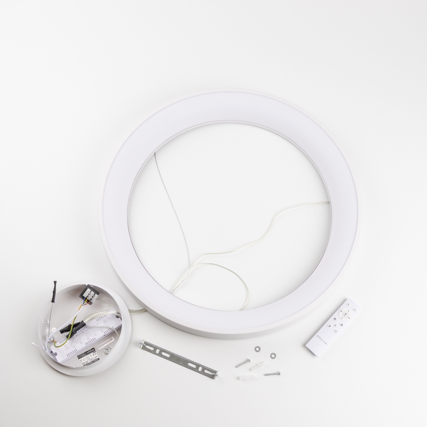 Brilagi - Dimbare LED-pendellamp aan kabel FALCON II LED/99W/230V 3000-6500K Ø 60 cm wit + afstandsbediening