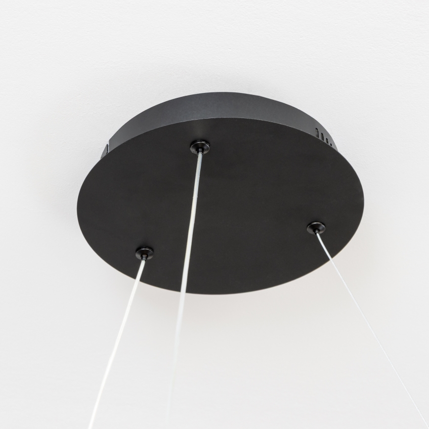 Brilagi - LED dimbare hanglamp met kabelophanging FALCON II LED/99W/230V 3000-6500K Ø 60 cm zwart + afstandsbediening