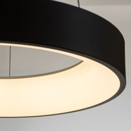 Brilagi - LED dimbare hanglamp met kabel FALCON LED/80W/230V 3000-6500K Ø 60 cm zwart + afstandsbediening