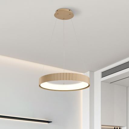 Brilagi - dimbare LED-hanglamp met kabel FALCON MODERN LED/30W/230V 3000-6500K 40 cm beige + afstandsbediening
