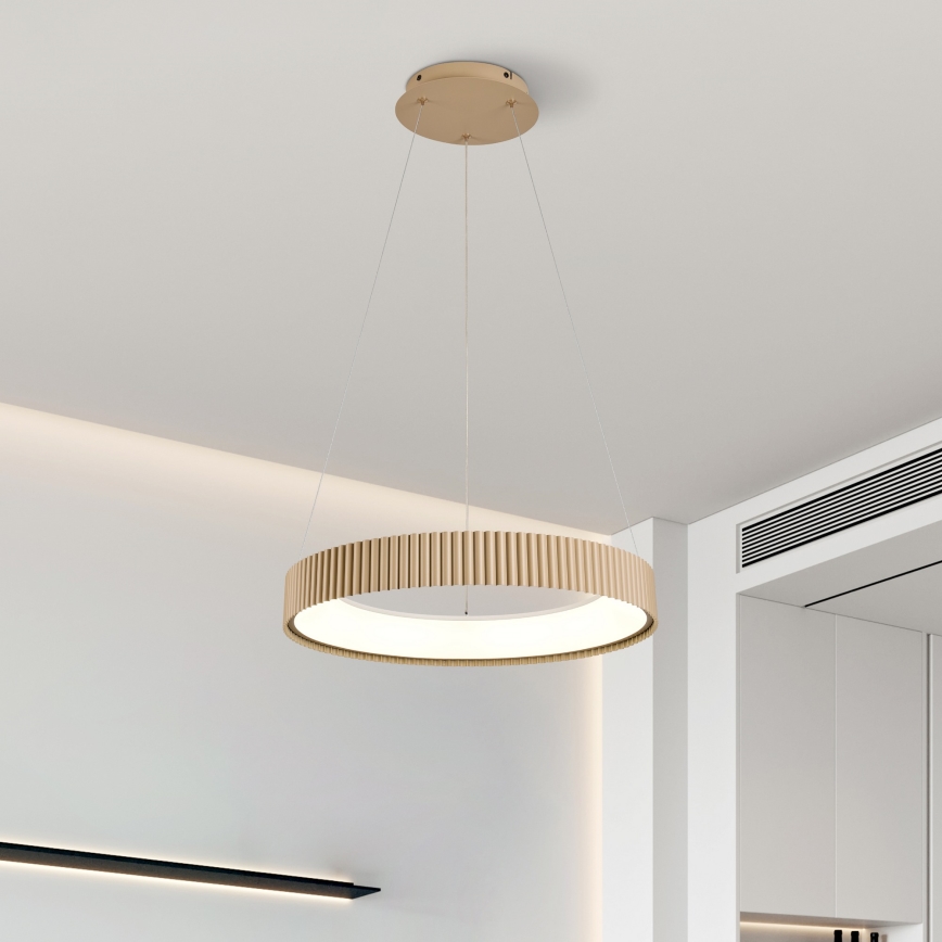 Brilagi - dimbare LED-hanglamp met kabel FALCON MODERN LED/30W/230V 3000-6500K 40 cm beige + afstandsbediening