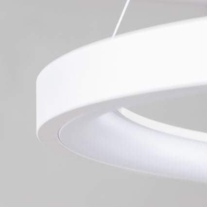 Brilagi - Dimbare LED-pendellamp aan kabel FALCON SLIM LED/42W/230V 3000-6500K Ø 50 cm wit + afstandsbediening