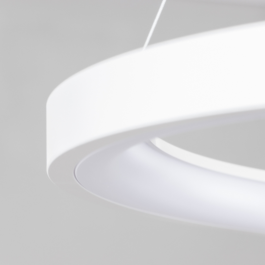 Brilagi - Dimbare LED-pendellamp aan kabel FALCON SLIM LED/42W/230V 3000-6500K Ø 50 cm wit + afstandsbediening
