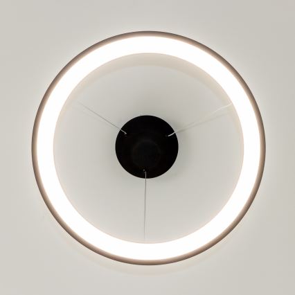 Brilagi - LED dimbare hanglamp aan kabel FALCON SLIM LED/42W/230V 3000-6500K Ø 50 cm zwart + afstandsbediening